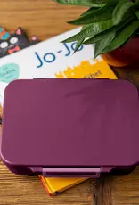 LEKKABOX Lekkabox Classic - Lunchbox met 4 vakken - Plum