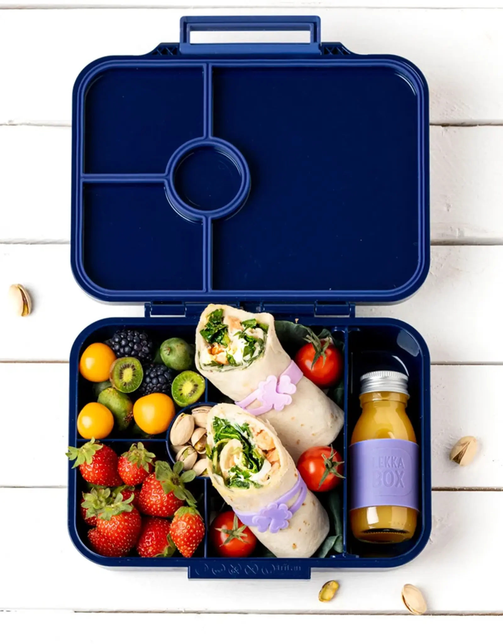 LEKKABOX Lekkabox Classic - Lunchbox met 4 vakken - Cosmic