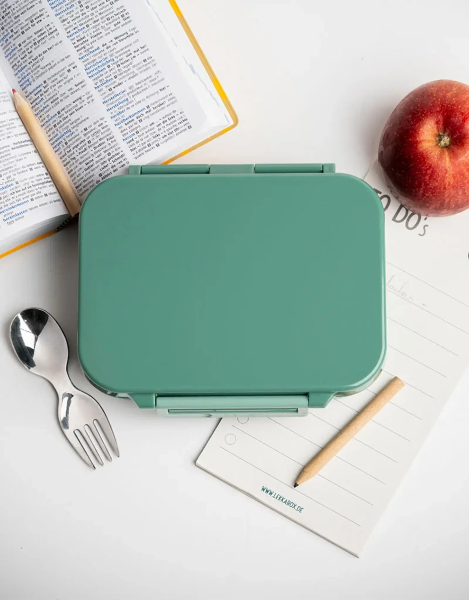 LEKKABOX Lekkabox Classic Mini - Lunchbox met 3 vakken - Forest