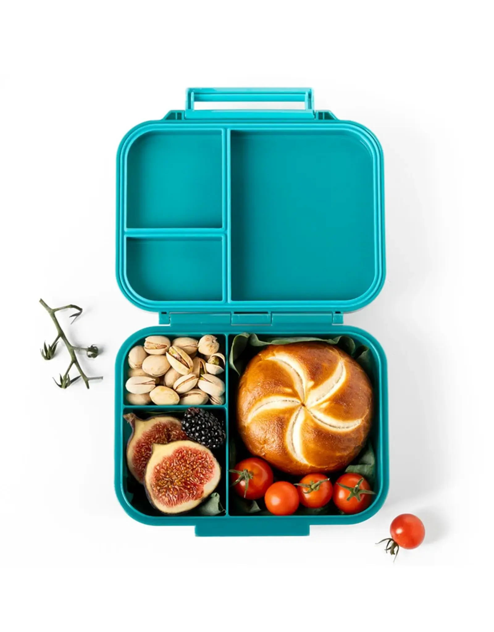 LEKKABOX Lekkabox Classic Mini - Lunchbox met 3 vakken - Petrol