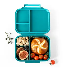LEKKABOX Lekkabox Classic Mini - Lunchbox met 3 vakken - Petrol
