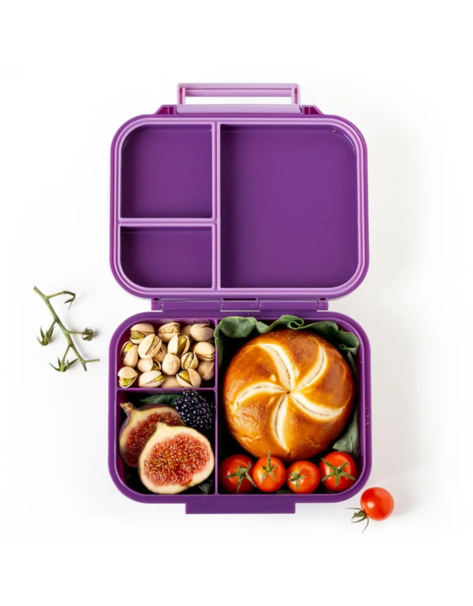LEKKABOX Lekkabox Classic Mini - Lunchbox met 3 vakken - Lila