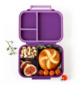 LEKKABOX Lekkabox Classic Mini - Lunchbox met 3 vakken - Lila
