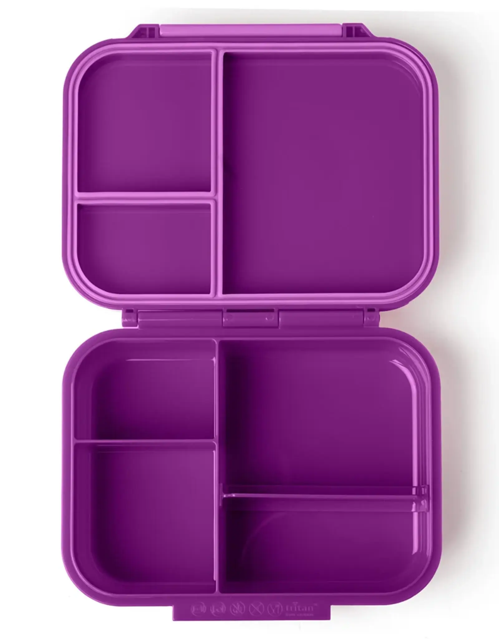 LEKKABOX Lekkabox Classic Mini - Lunchbox met 3 vakken - Lila