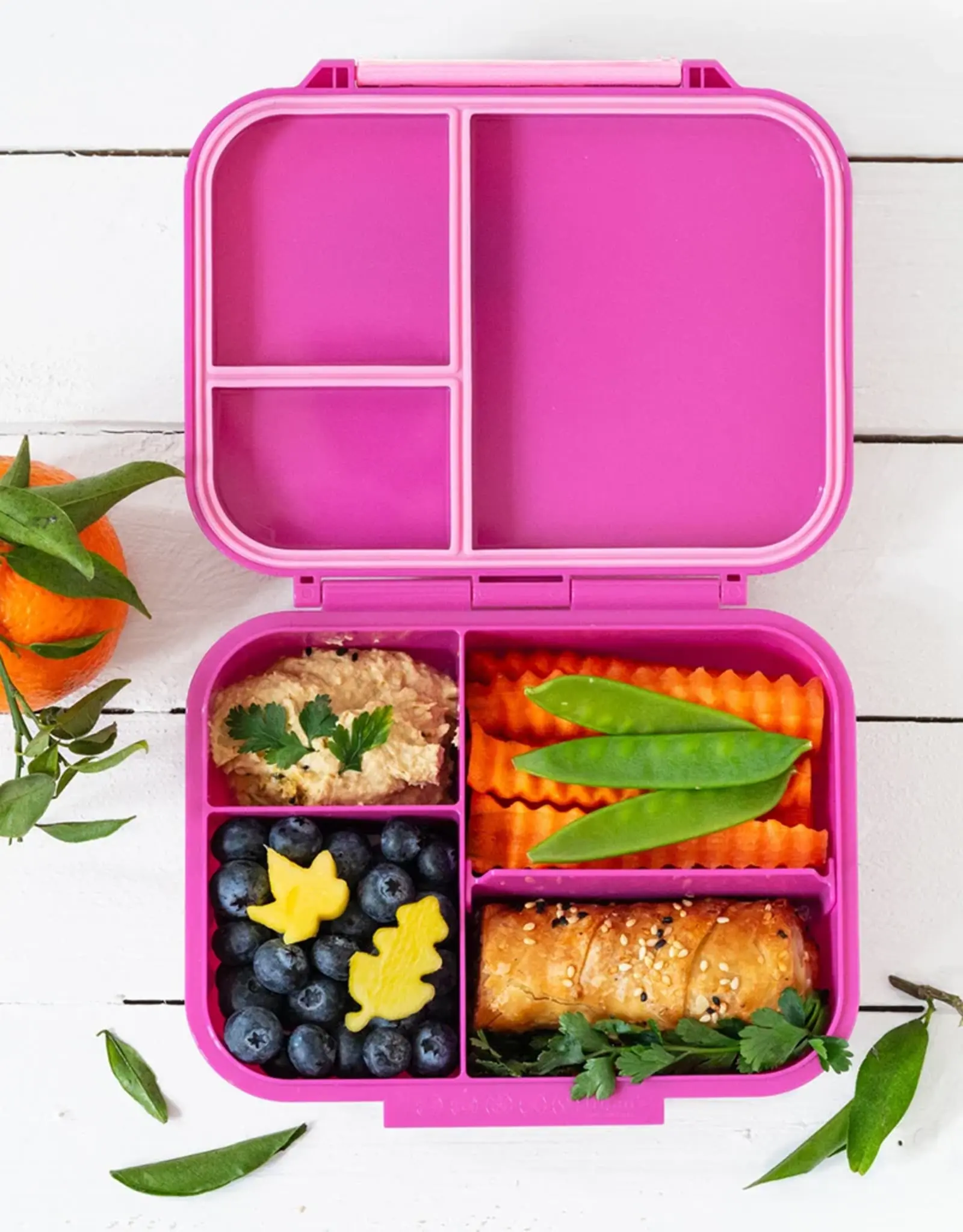 LEKKABOX Lekkabox Classic Mini - Lunchbox met 3 vakken - Berry