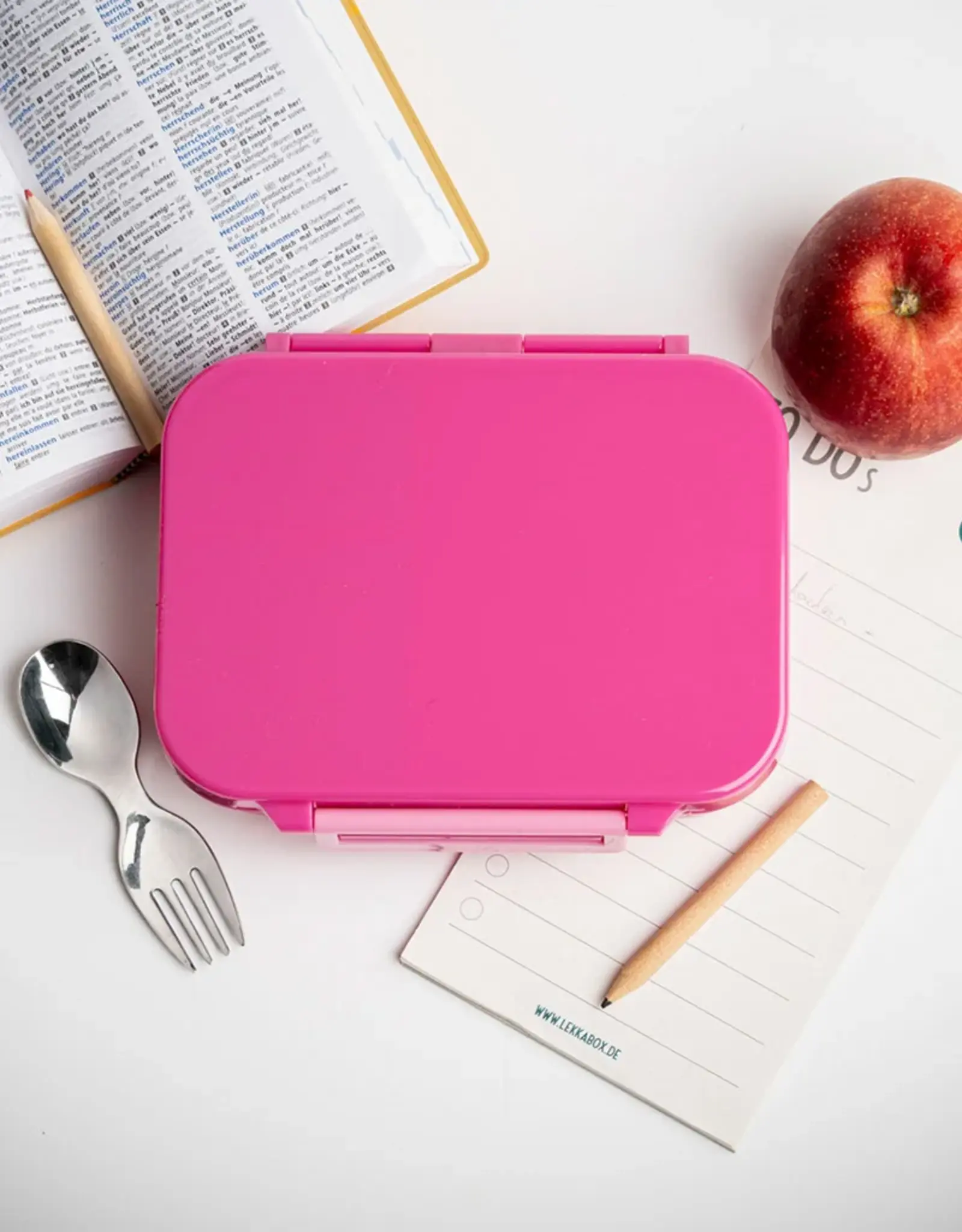 LEKKABOX Lekkabox Classic Mini - Lunchbox met 3 vakken - Berry