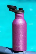 LEKKABOX Lekkabox GO - RVS drinkfles 500ml - Glitter Pink