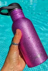 LEKKABOX Lekkabox GO - RVS drinkfles 500ml - Glitter Pink