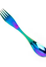 LEKKABOX Spork in RVS 19 cm - Regenboog