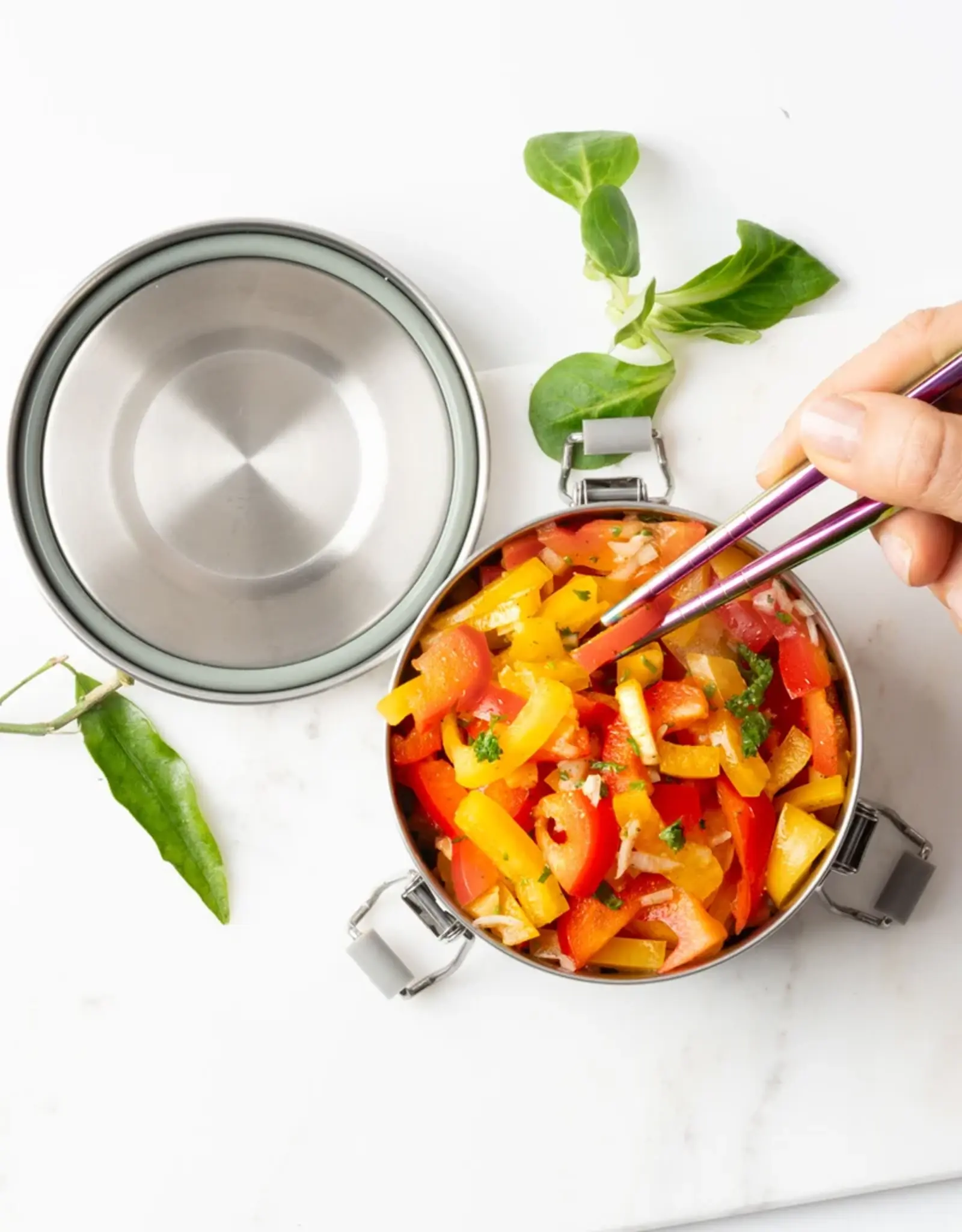 LEKKABOX Lekkabox Stix - RVS Chopsticks - Regenboog