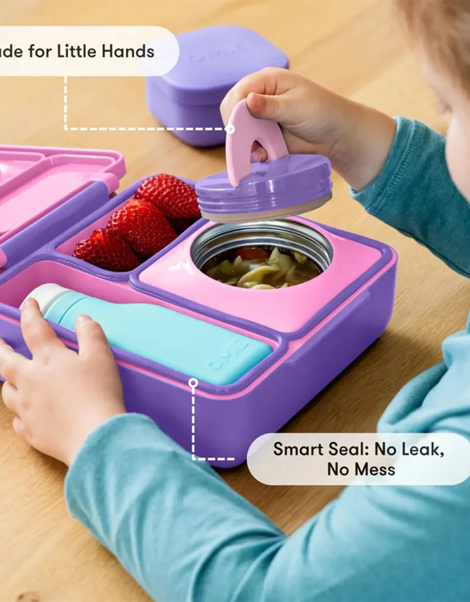 OmieLife OmieLife Bentobox - Unicorn Pink