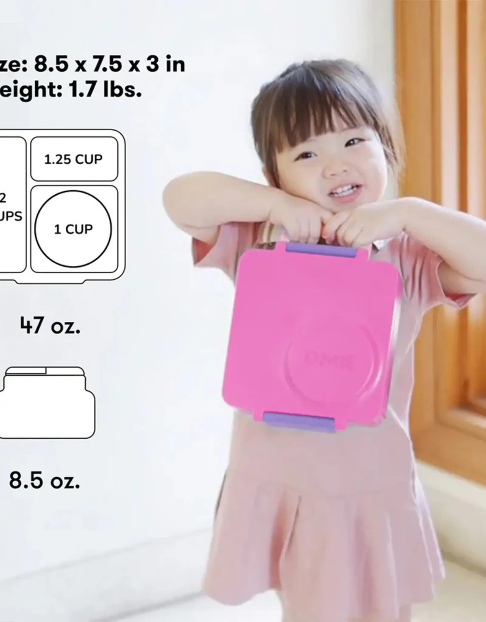 OmieLife OmieLife Bentobox - Unicorn Pink