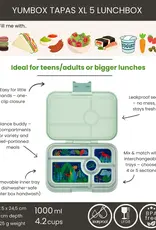 Yumbox Yumbox Tapas XL 5-vakken - Pistacchio Green (Jungle)