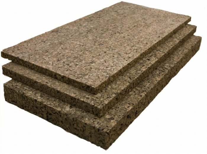 Expandierte Korkplatten - SCHWARZBRAUN - 100 x 50 cm - 20mm Stärke