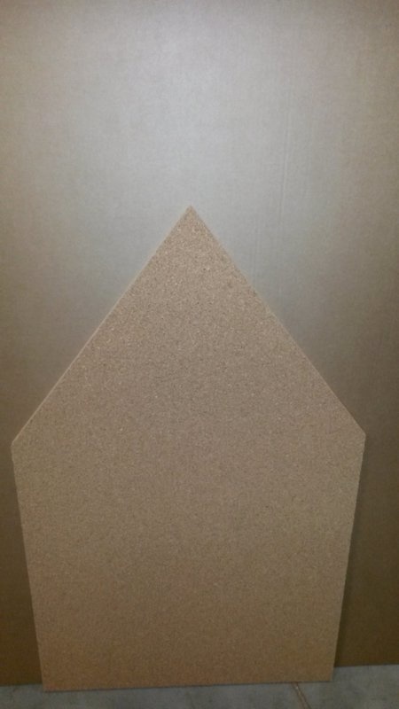 Pinnwand HAUS 120 x 60 cm - 6mm Kork + 9mm Sperrholz