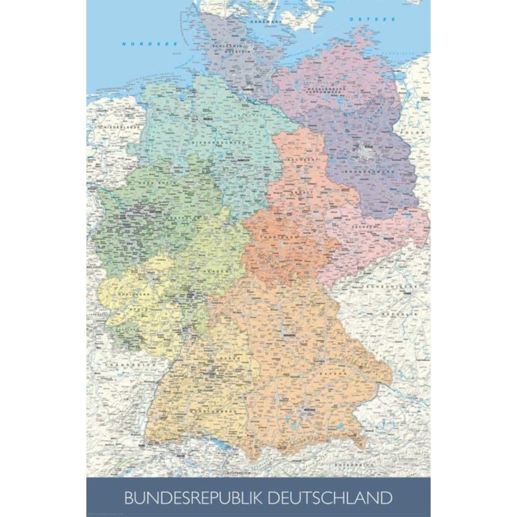 Kork Pinnwand karte Deutschland - 60 x 90 cm kaufen - Korkonline.de