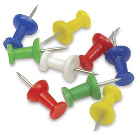 Push pins - farbig - 40 Stück