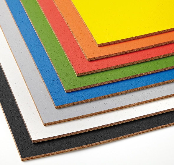 Kork Pinnwand platte - selbstklebend - 60 x 90 cm - 8mm stärke - FARBIG