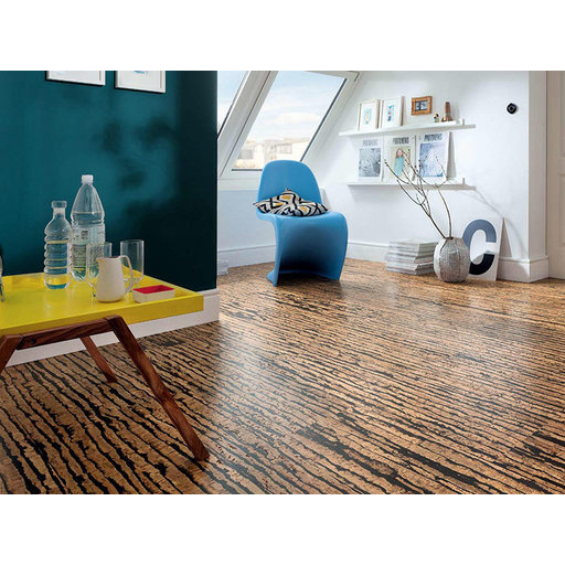 Klebekork - Korkfliesen '' Expression '' 60x30cm. 4mm stärke lackiert - Pro m²