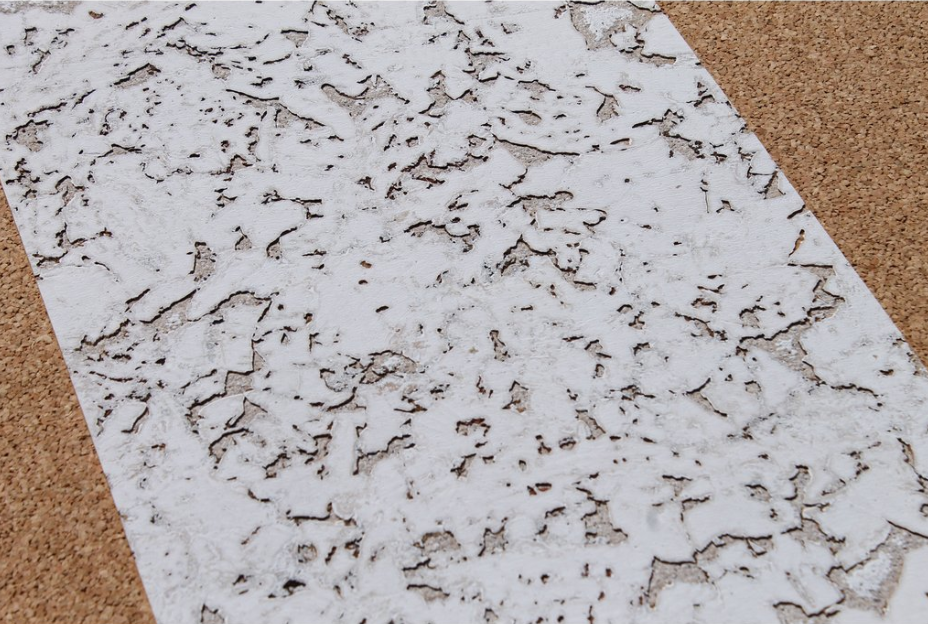 Wand decorationkork - Marmor weiß - 60 x 30 cm - 3mm Stärke - Pro m²