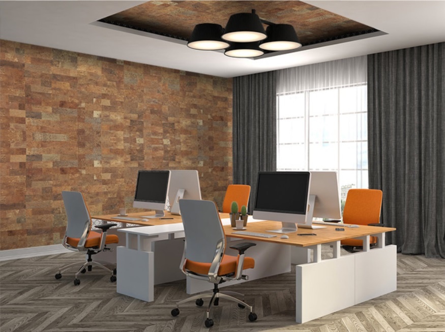 Kork Steinstreifen Wandkorkfliesen  60x30 cm. - pro Stück