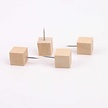 Quadrat Push Pins -Holz - 30 Stück