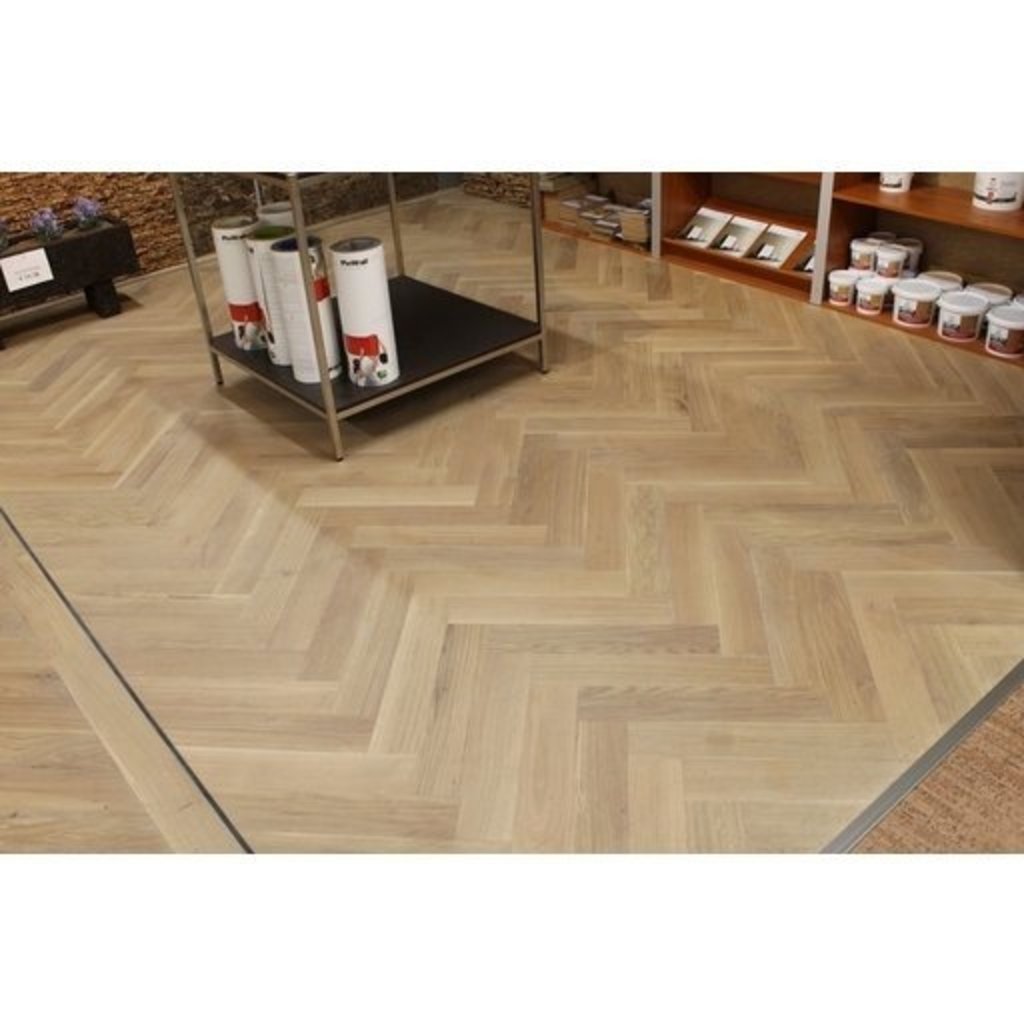 Fischgrätparkett Korkparkett - Holz mit Kork Fischgrätboden - Eiche A