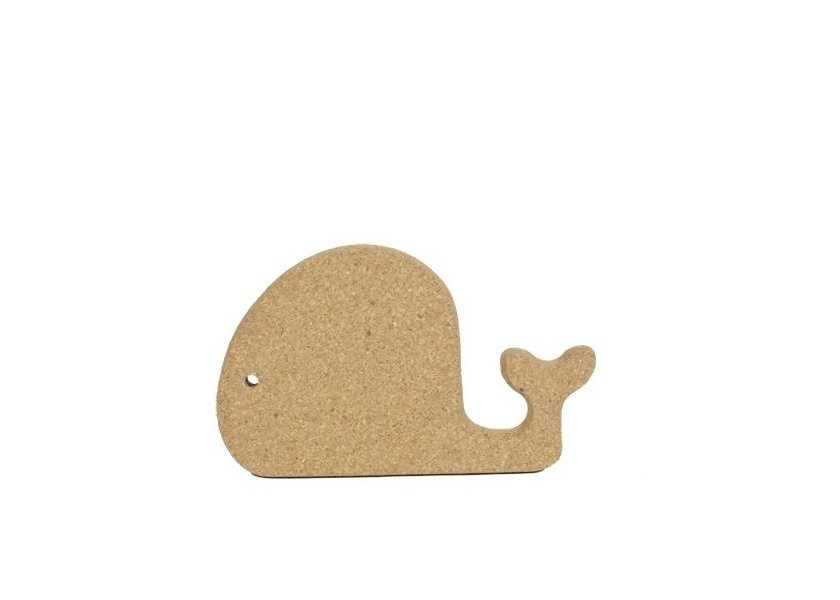 Kork Untersetzer - Wal