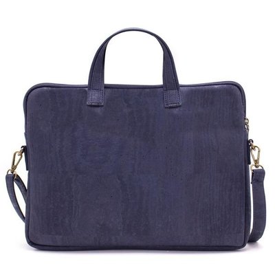 Laptoptasche aus Kork - Blau