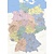 Landkarte Deutschland  pinnwand 100 x 140 cm