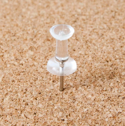 Transparente Pushpins – 50 Stück