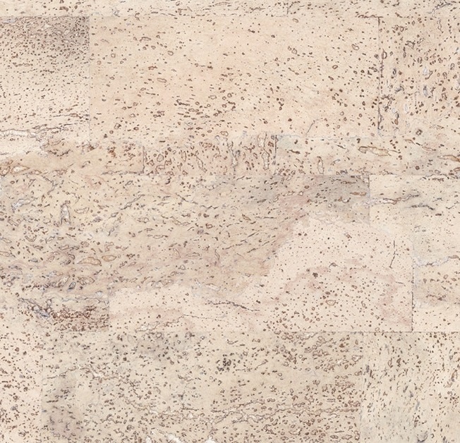 Wandkork 'Element Rustic White' GEWACHST - 60 x 30 cm - 3mm Stärke - pro m²