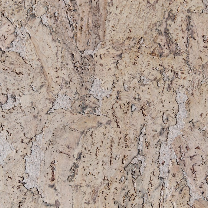 Wandkork ' Silver Cork' GEWACHST - 3mm. Stärke - Pro m²