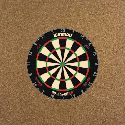 Dartscheibe Rückwand - SQUARE - 80cm - 10mm Softboard & 6mm Kork