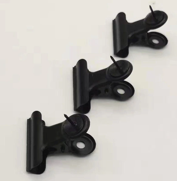 Reißzwecke  Clips - MATT SCHWARZ - 20 Stück - Vorteilspack