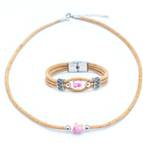 Schmuckset - Joia Rosa - Armband und Halskette