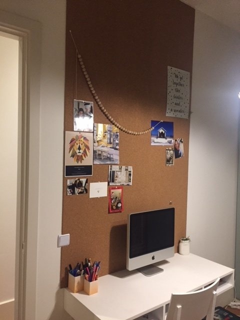 Rollenkork für Pinnwand -  Stärke: 6 mm - Breite: 1 m - Länge: 10 m - VORGEKLEBT