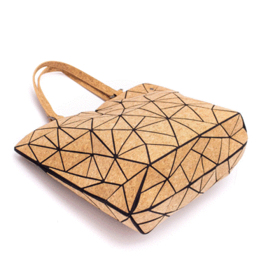 Handtasche aus Kork - Geometrisch - 2 Henkel