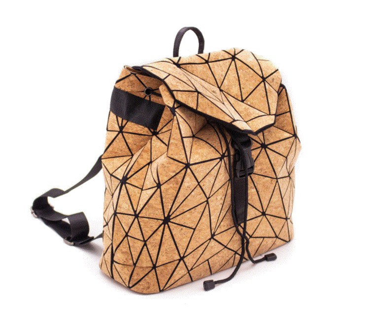 Rucksack aus Kork - Geometrisches Lissabon