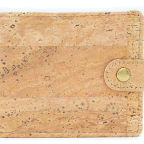 Geldbörse aus Kork - Rustikal mit Knopf