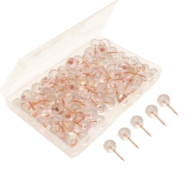 Reißzwecken Rosé Gold – 100 Stück