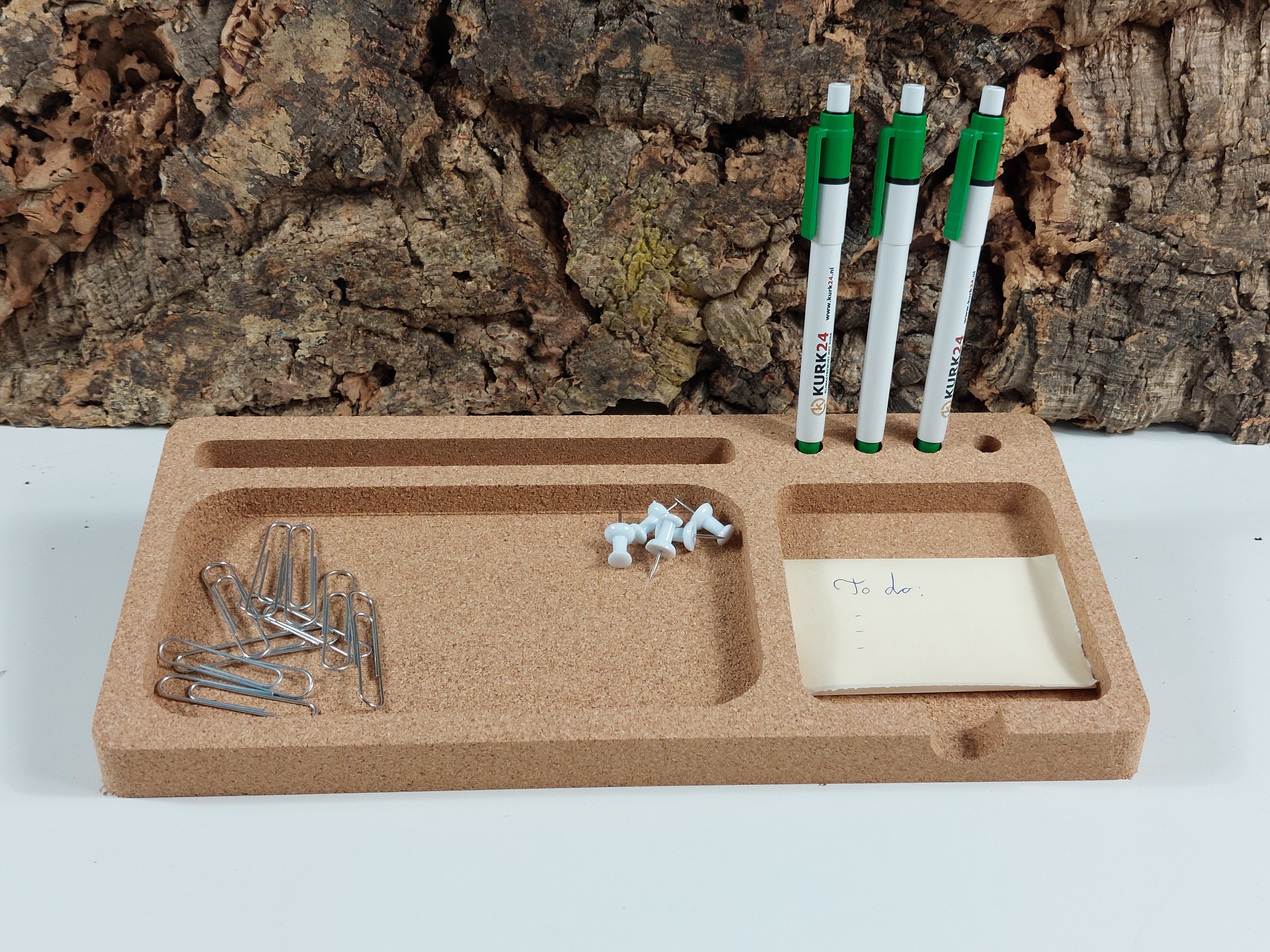 Kork - Schreibtisch Organizer