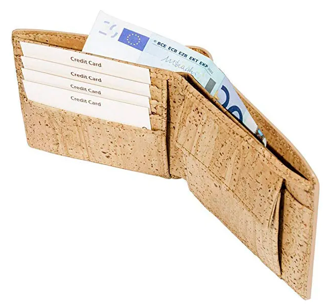Kork Portemonnaie / Geldbörse – Natur