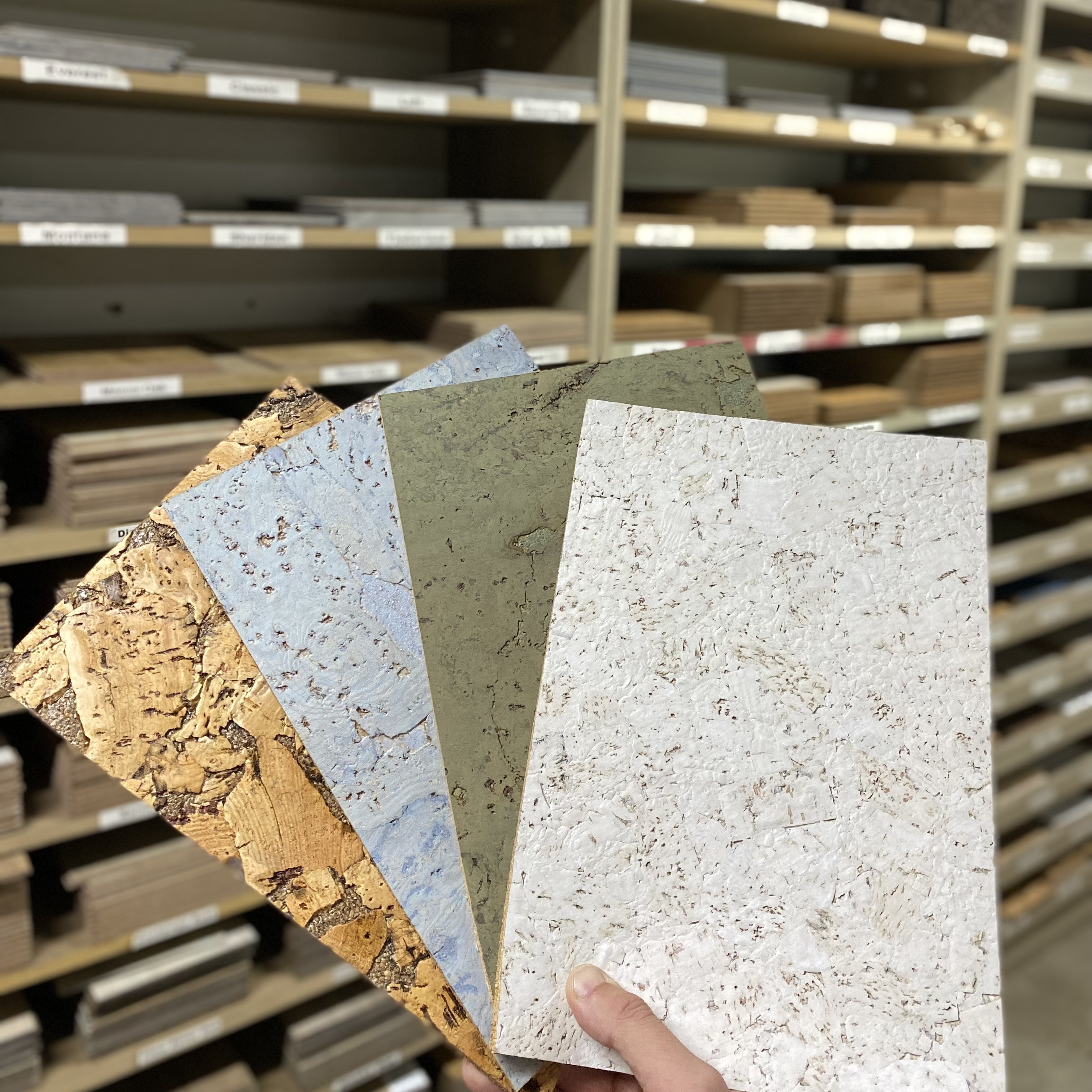 WAND- UND BODENKORK - PROBEN / MUSTER