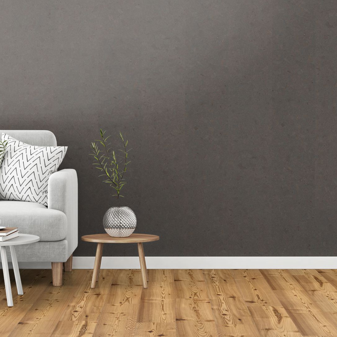 Wandkork ' Mat Basalt' GEWACHST - 4mm. Stärke - Pro m²