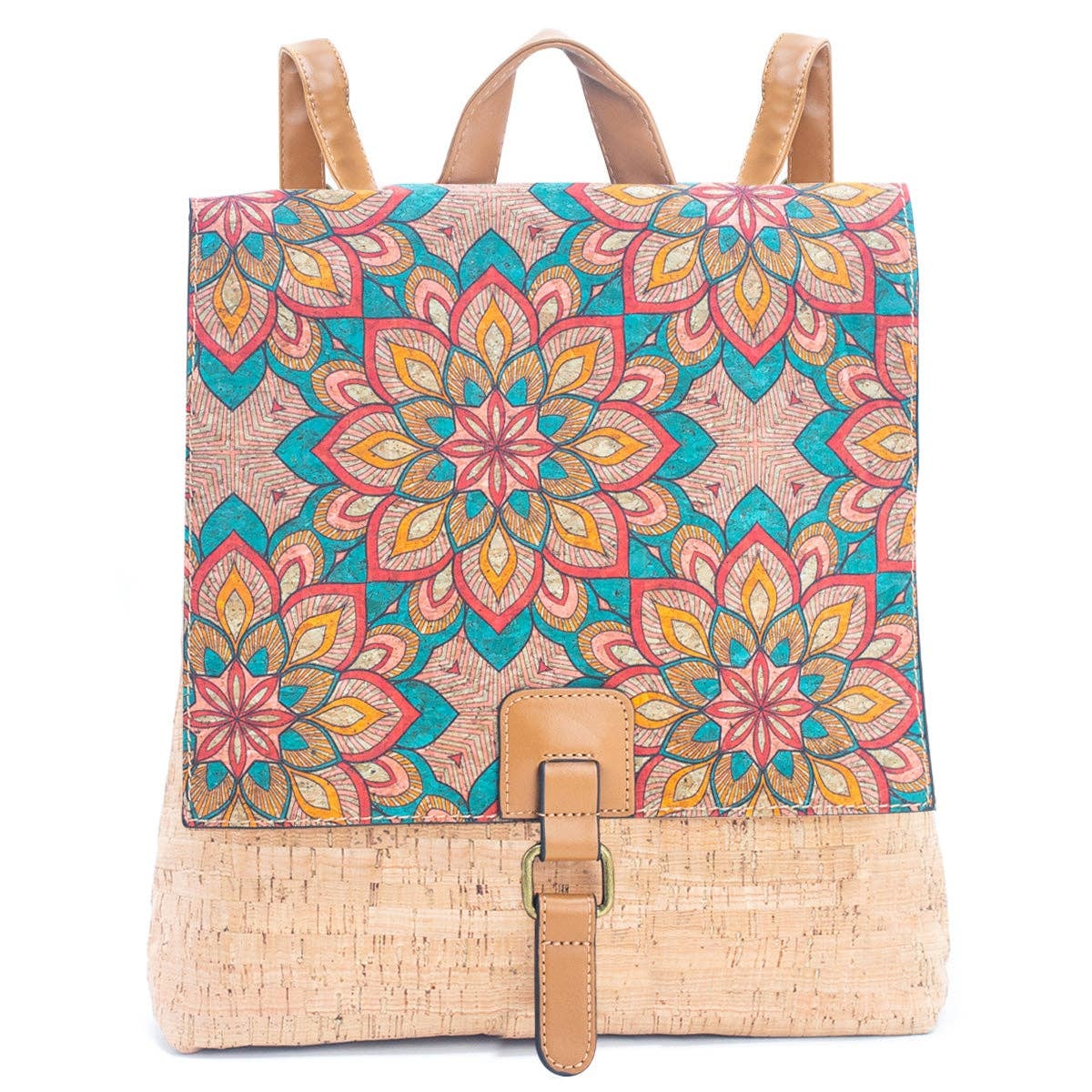 Korkrucksack - Bunte Blume