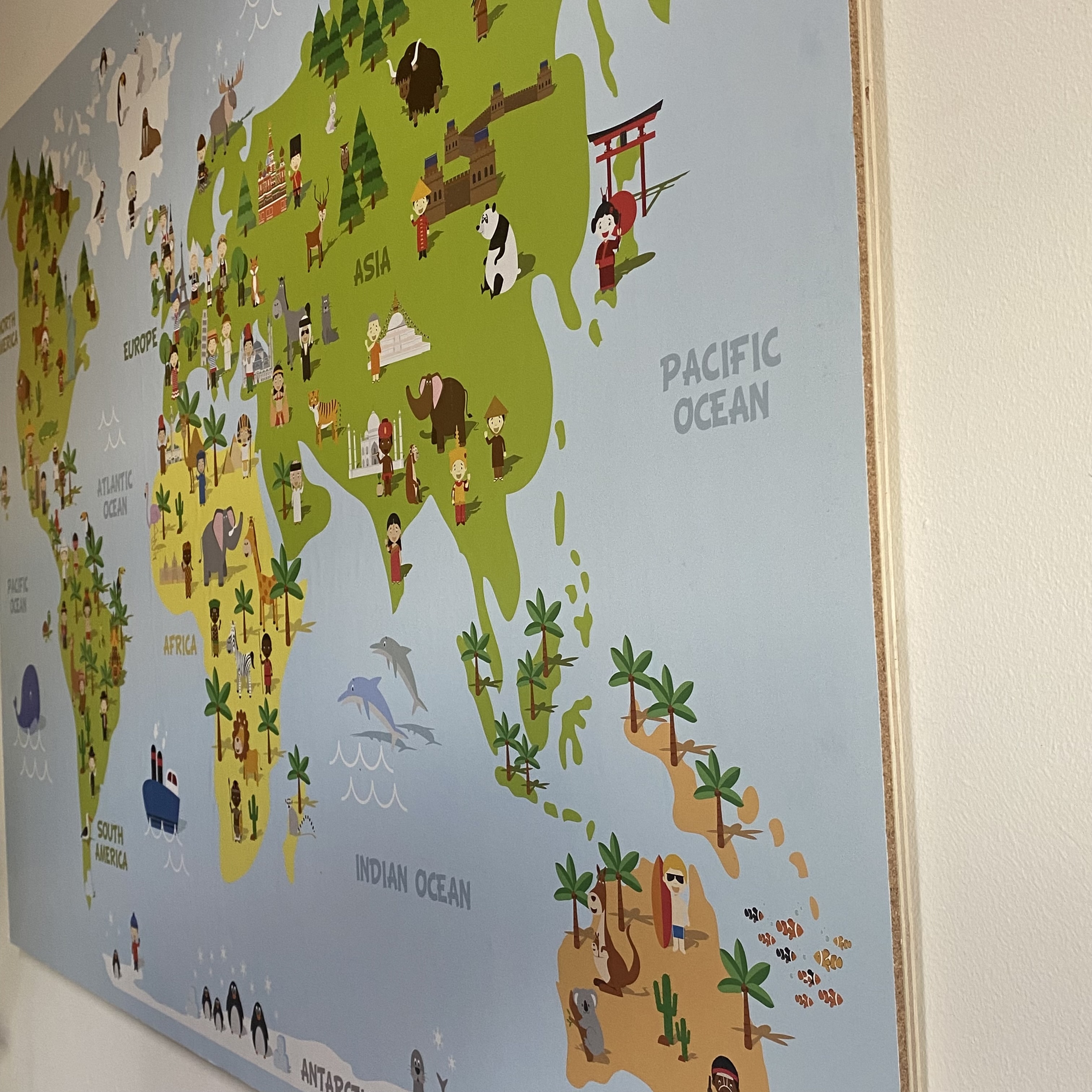 Weltkarte poster Safari – 100 x 140 cm 