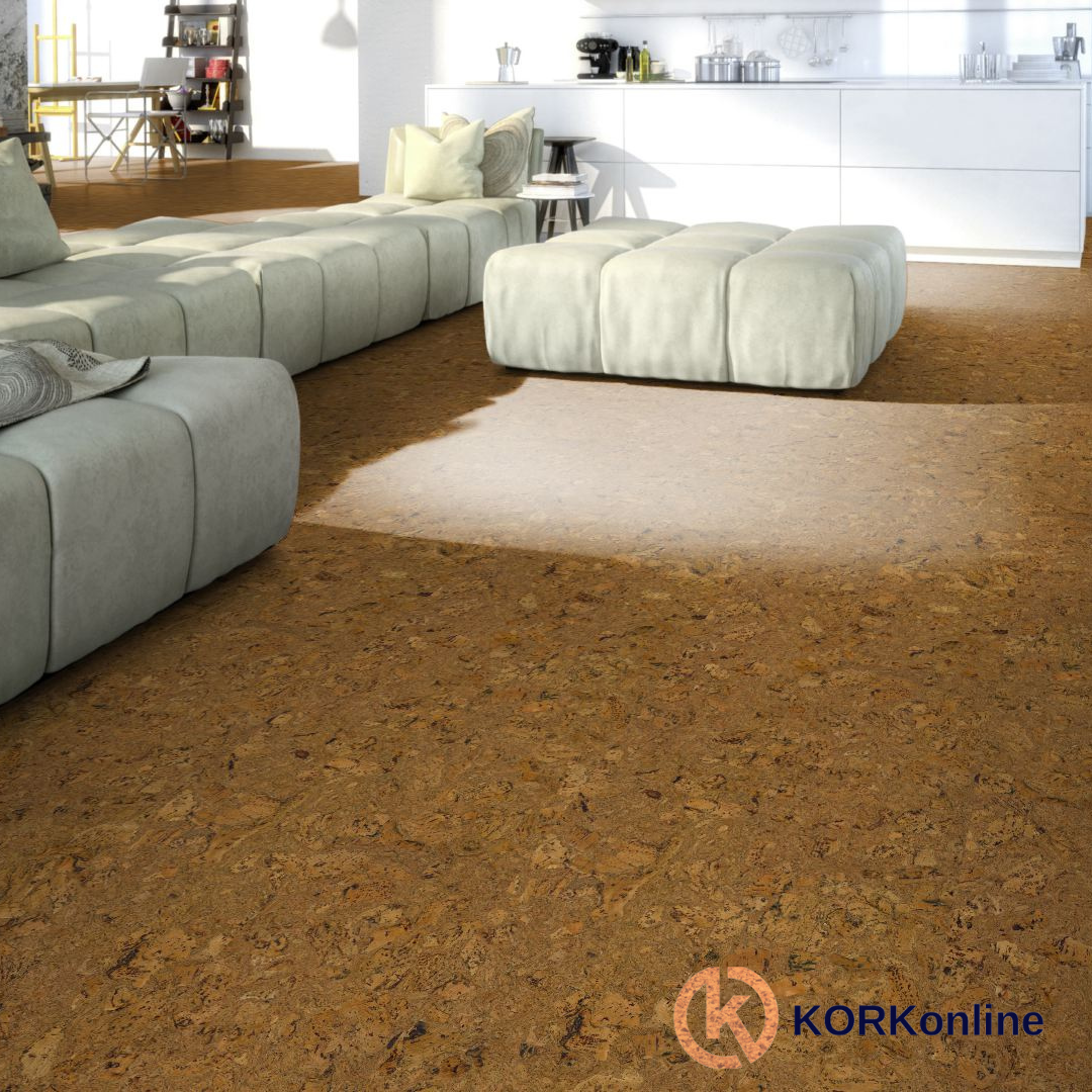 Lackierter korkboden - klebekork - Twist - Pro m²