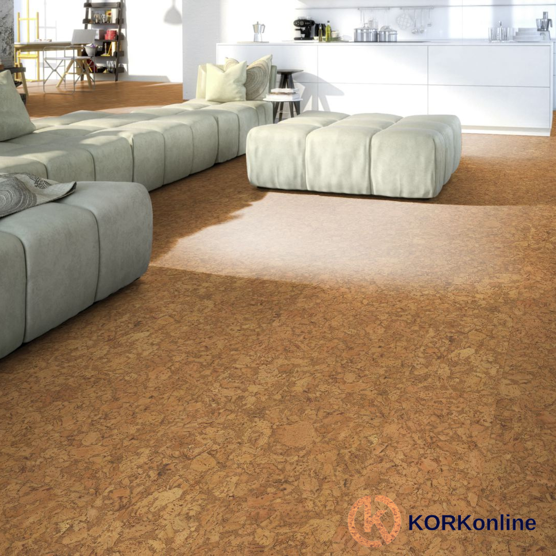 Lackierter korkboden - klebekork - Castello - Pro m²