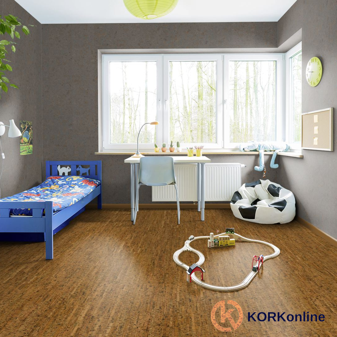 Klebekork '' Parallel '' 60x30cm. 4mm stärke lackiert - Pro m²